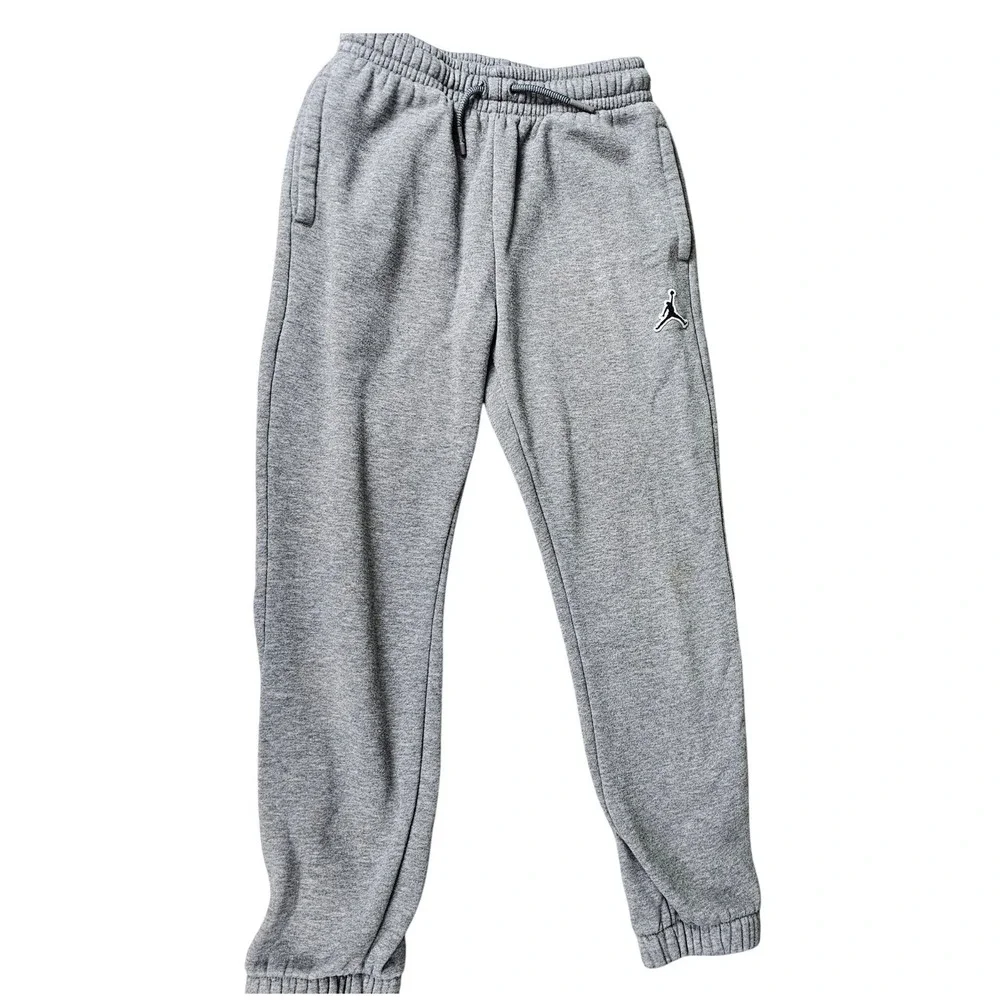 Jordan Jumpman‎ Sweatpants Grey Athletic Joggers Mens Size S Signature Right Hip
